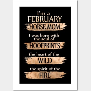 I'm A February Horse Mom Costume Git Posters and Art